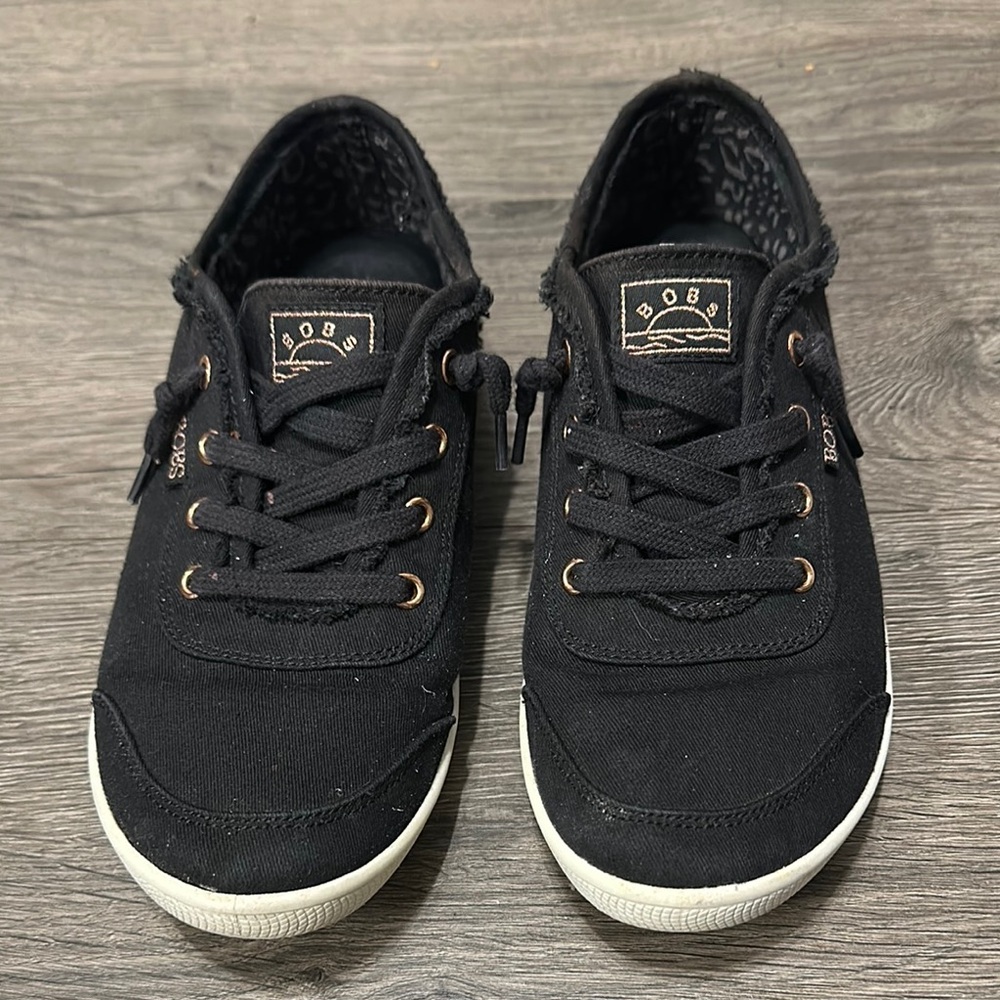 BOBS Black Canvas Sneakers